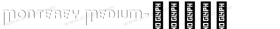 Monterey Medium字体转换